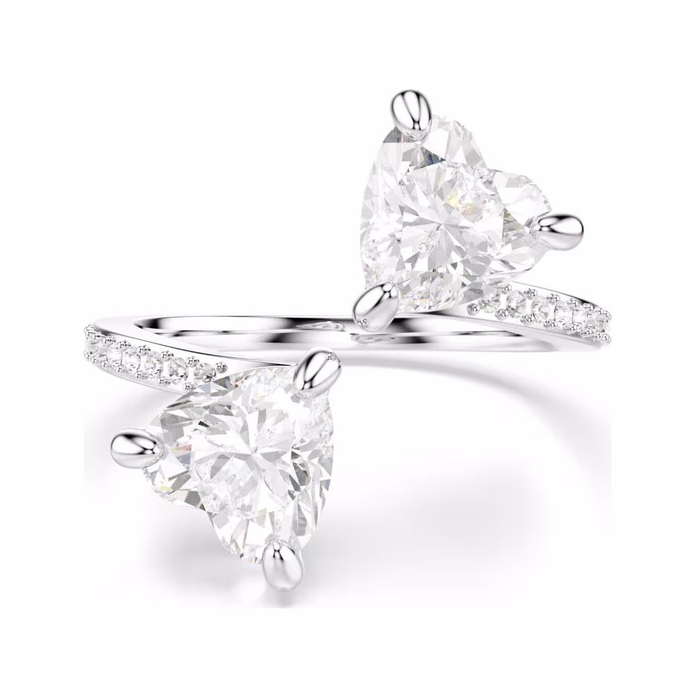 Bague ouverte Swarovski Mesmera Attract, rhodié, blanc – Image 2