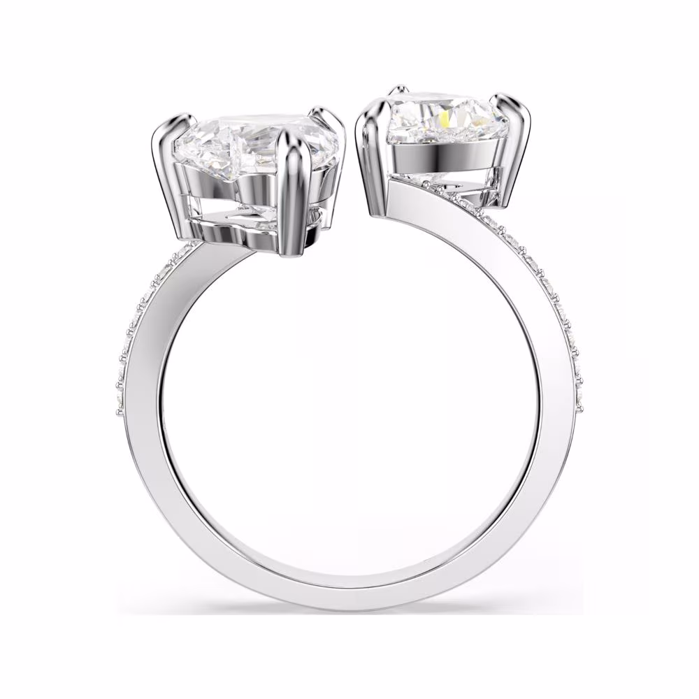 Bague ouverte Swarovski Mesmera Attract, rhodié, blanc – Image 5