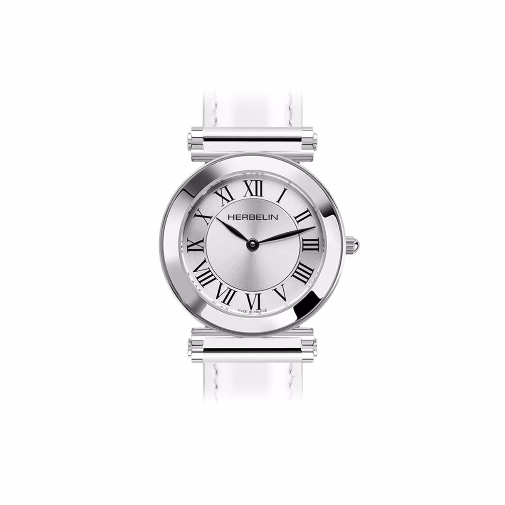 Boitier Herbelin Antarès, rond, cadran argenté – Image 2