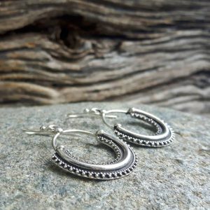 Boucles d&rsquo;oreilles boho en argent