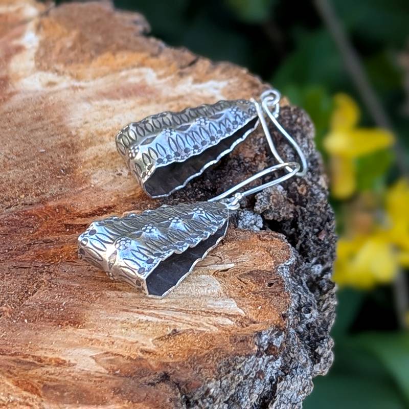 Boucles d’oreilles en argent massif ethniques – Image 5