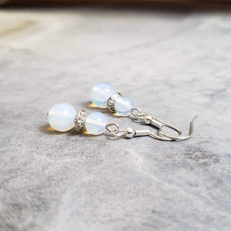 Boucles d’oreilles en pierre de lune – Image 3