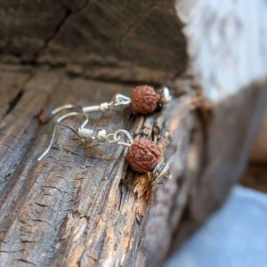 Boucles d’oreilles Rudraksha de l’Himalaya