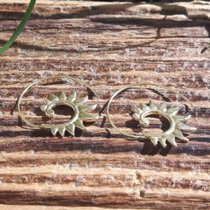 Boucles d&rsquo;oreilles spirales tribal