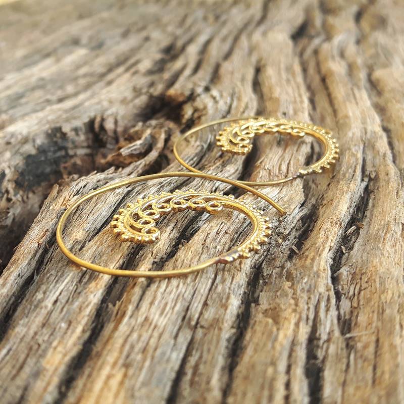 Boucles d’oreilles spirales SOLEIL – Image 4