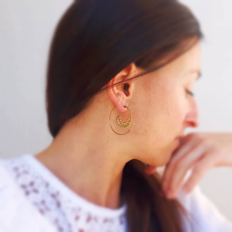 Boucles d’oreilles spirales SOLEIL – Image 5