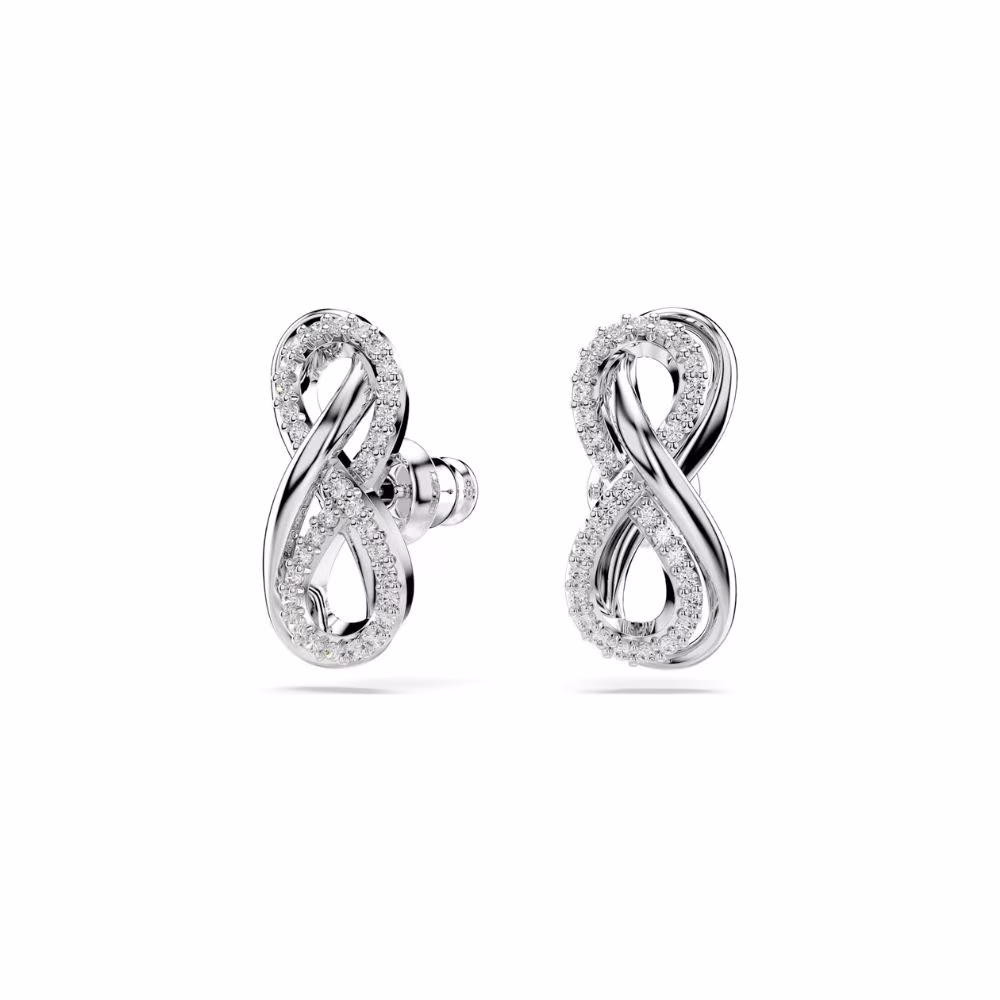 Clous d&rsquo;oreilles Swarovski Hyperbola Blanc 5687269