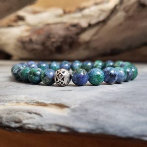 Bracelet en azurite malachite