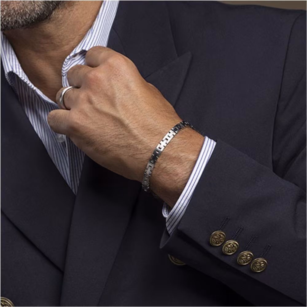 Bracelet Rochet Empreinte, en acier – Image 4