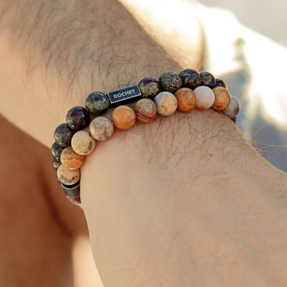 Bracelet Rochet Zen Jaspe Vert 8mm HB2808 – Image 3