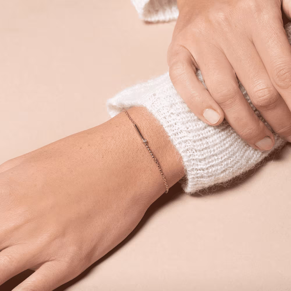 Bracelet Indécise La Garçonne Diamant, plaqué or – Image 3