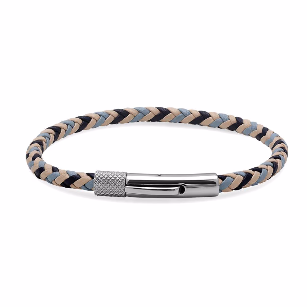 Bracelet Rochet Driver Cuirs 3 Couleurs Tressés et Acier