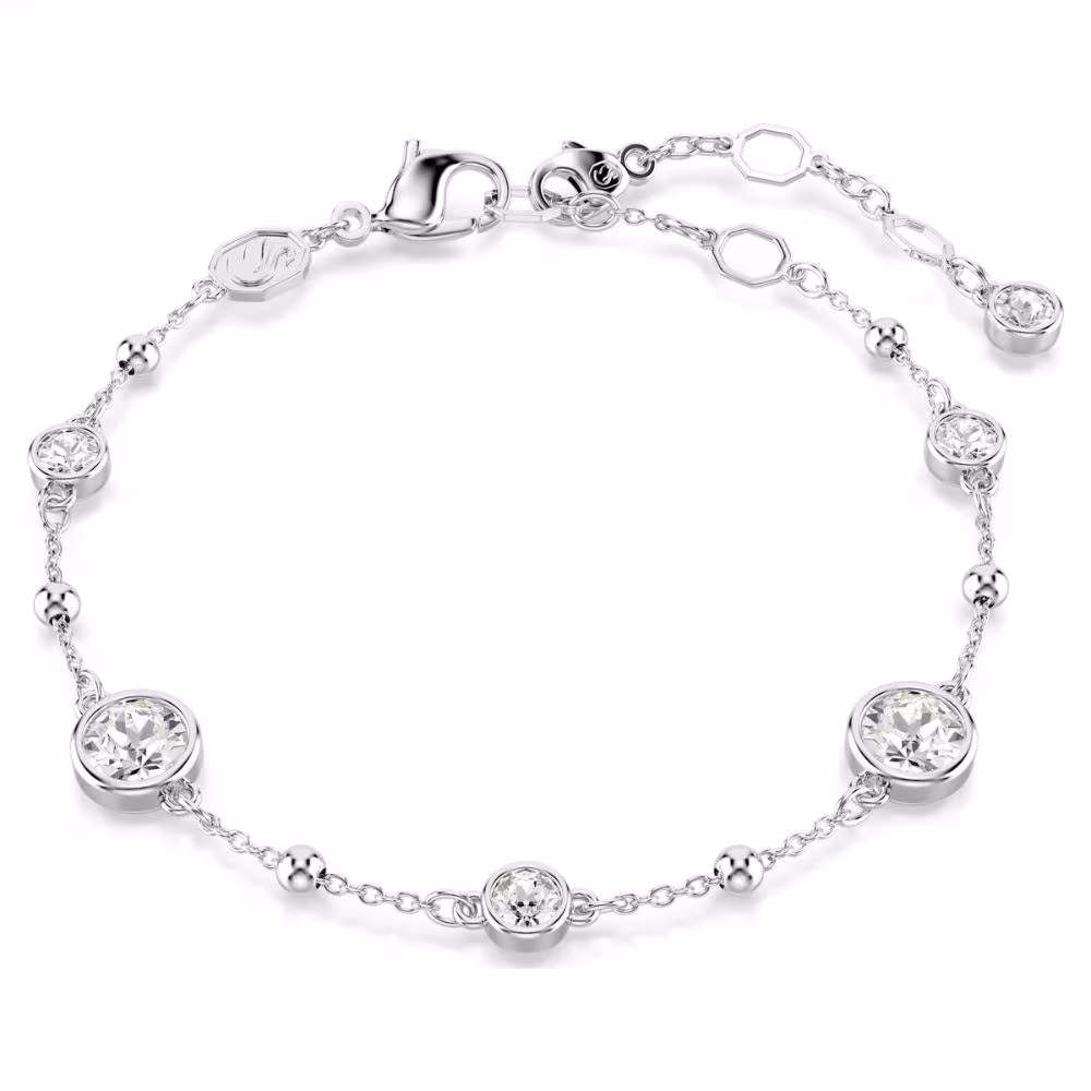 Bracelet Swarovski Imber, rhodié, blanc