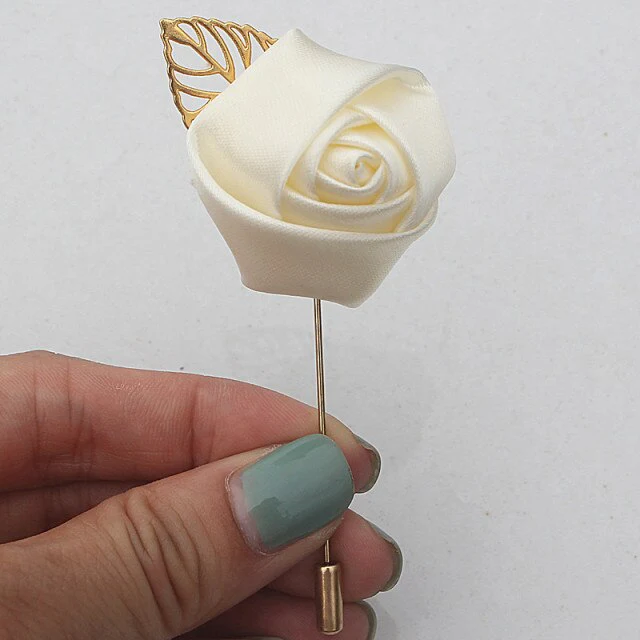 Broche fleur tissu – Image 2