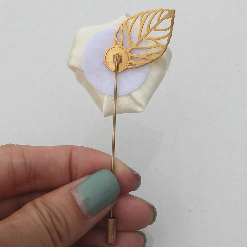 Broche fleur tissu – Image 3