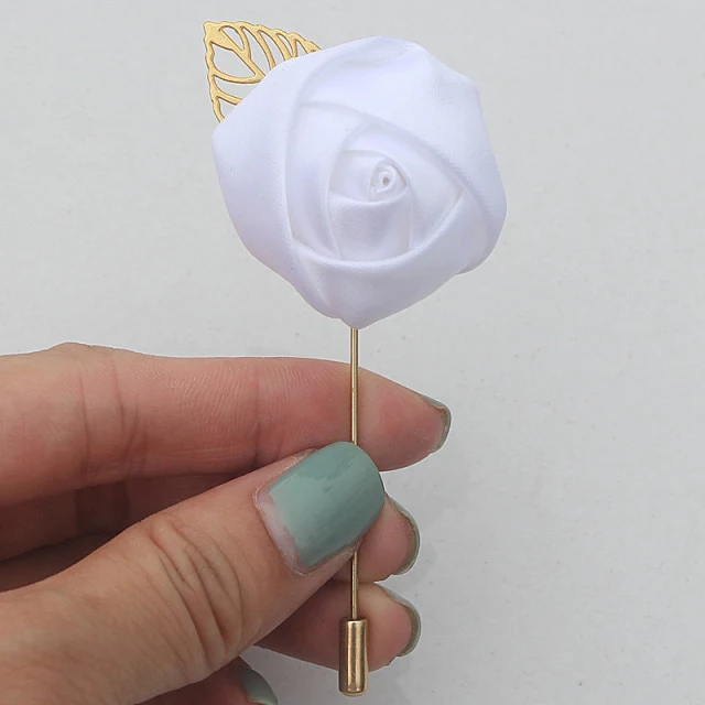 Broche fleur tissu – Image 4