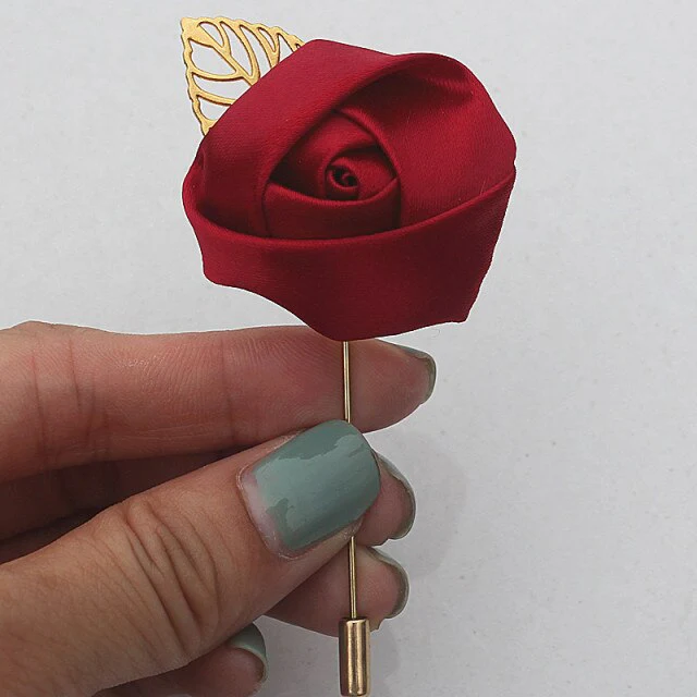 Broche fleur tissu – Image 6