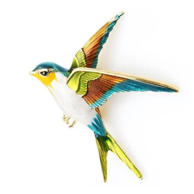 Broche Oiseau Printemps Volant – Image 2