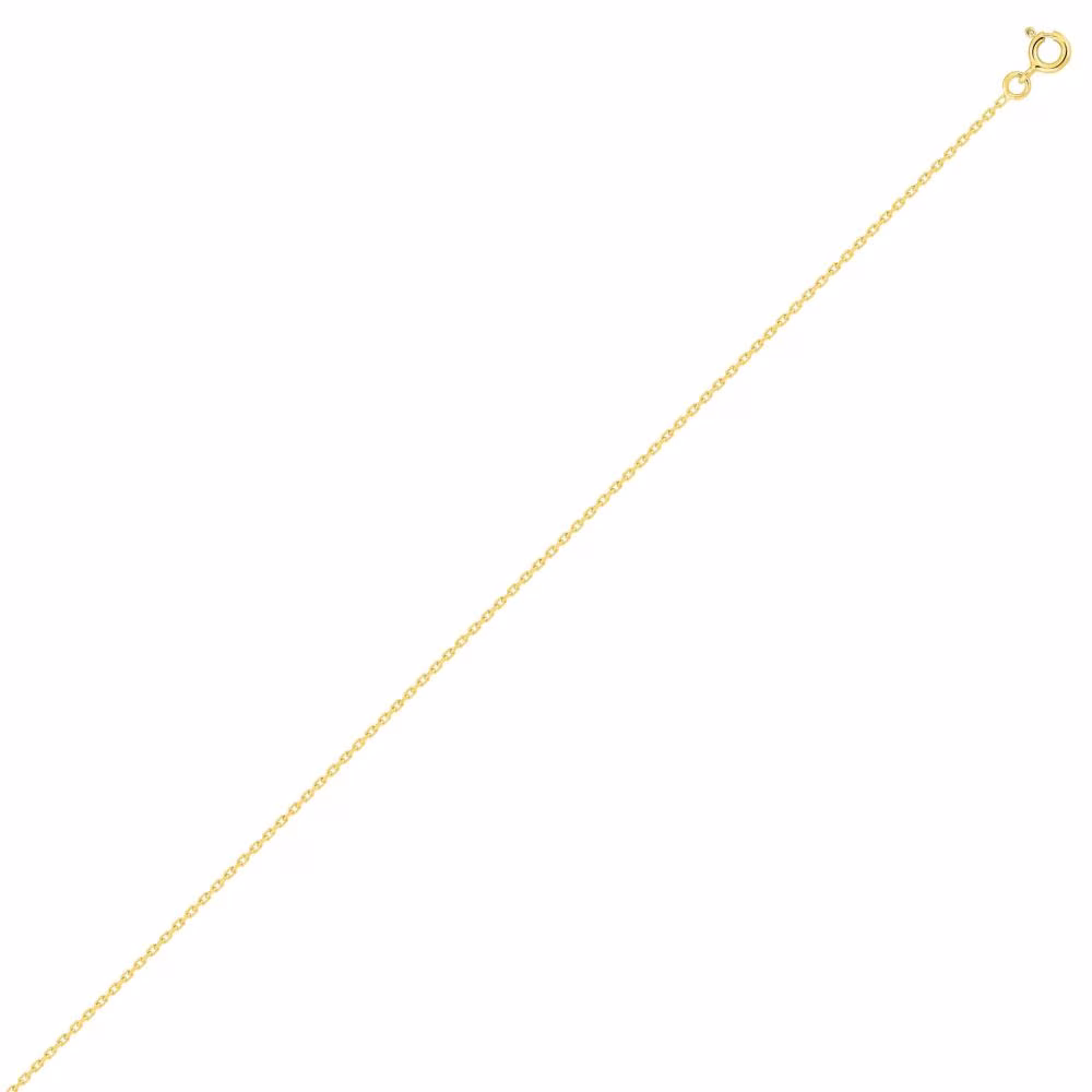 Chaine 40cm Or Jaune Forçat Diamantée – 1.28mm