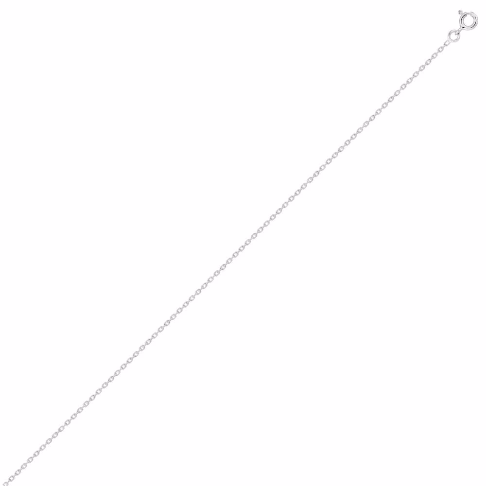 Chaine Forçat Diamantée Or Blanc 45cm – 1.45mm