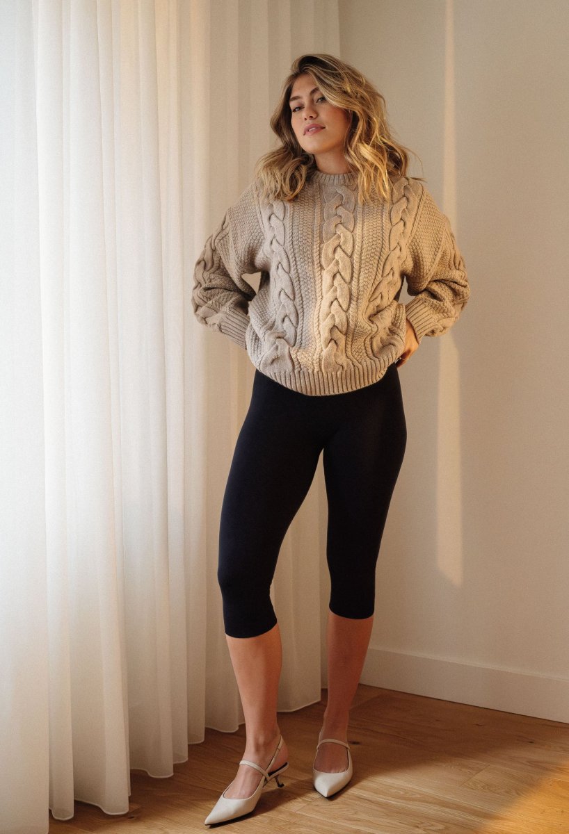 Chillout Legging Capri – Gamme SkinBloom – Noir – Image 2