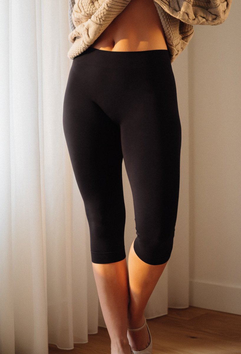 Chillout Legging Capri – Gamme SkinBloom – Noir – Image 4