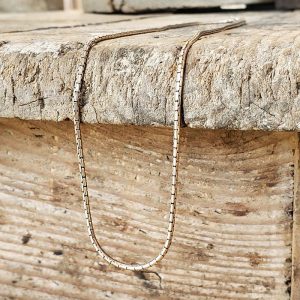 Collier argent maille serpent NAKSA