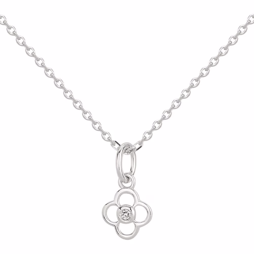 Collier Fiorenza La Garçonne Diamant, argent