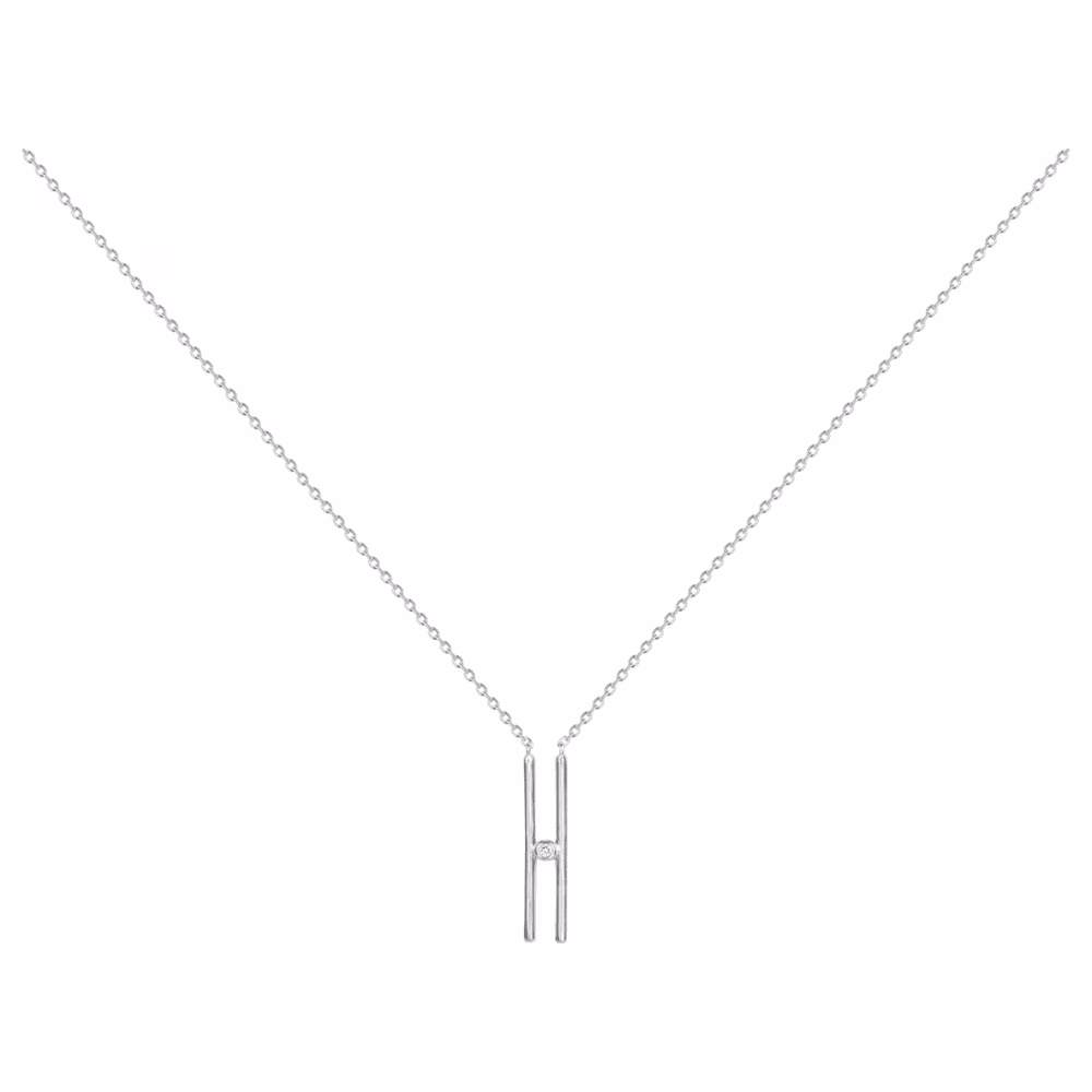 Collier Harmonie La Garçonne Diamant, argent