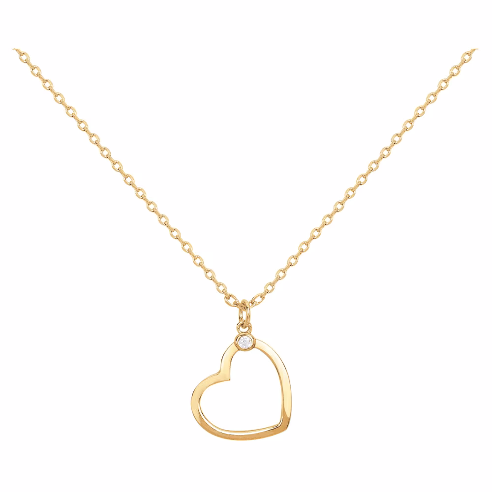 Collier Ma Déclaration La Garçonne Diamant, plaqué or