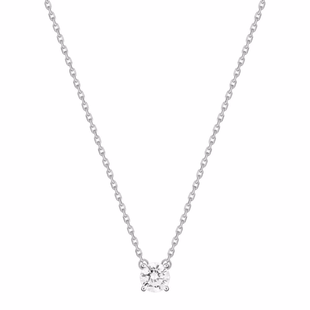 Collier Solitaire Diamant Julia 0.50ct Or Blanc