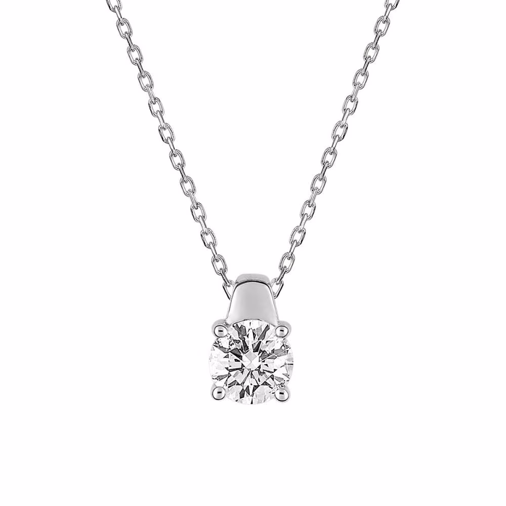 Collier Diamant 1 Demi Carat Inès Or Blanc