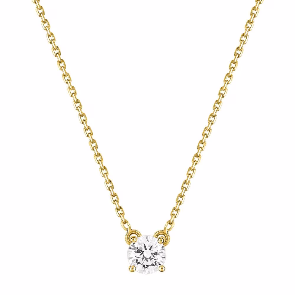 Collier Diamant Solitaire 0.40ct Julia Or Jaune