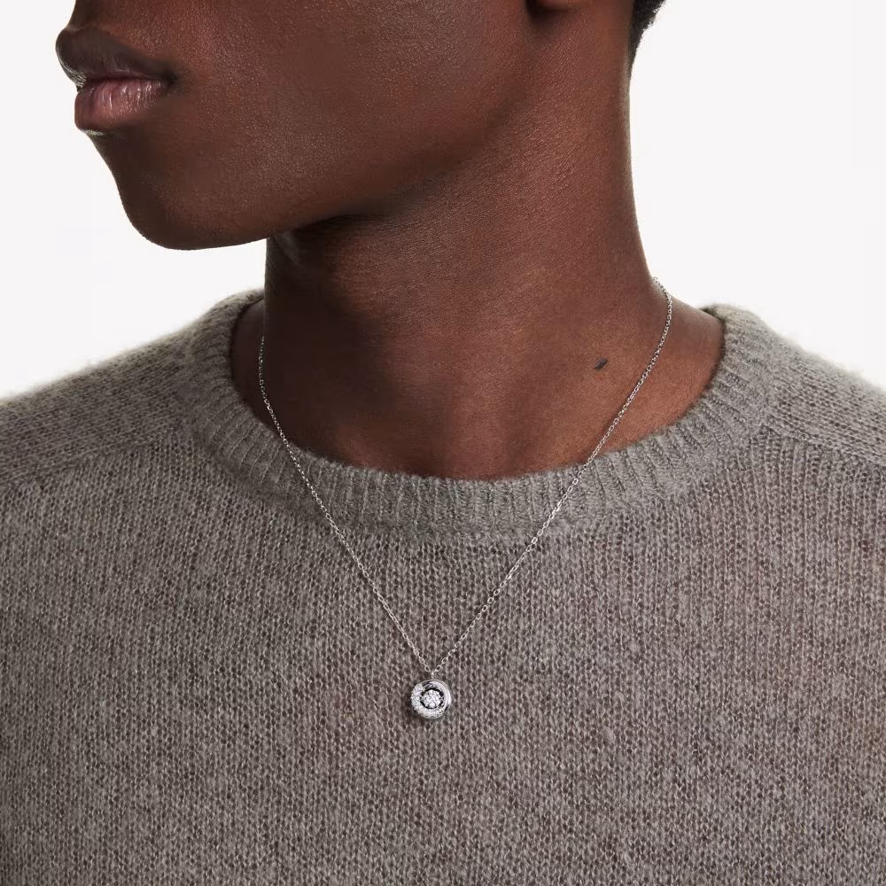 Pendentif Swarovski Dextera, rhodié, blanc – Image 3