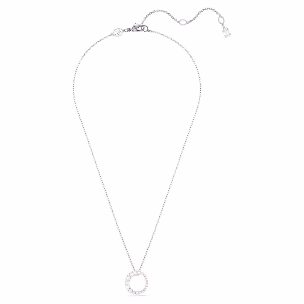 Pendentif Swarovski Matrix perle, rhodié, blanc – Image 3