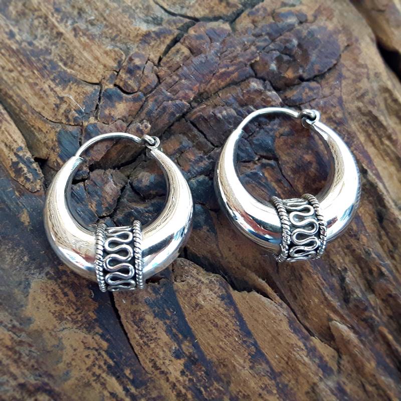 Créoles argent ethniques – Image 2