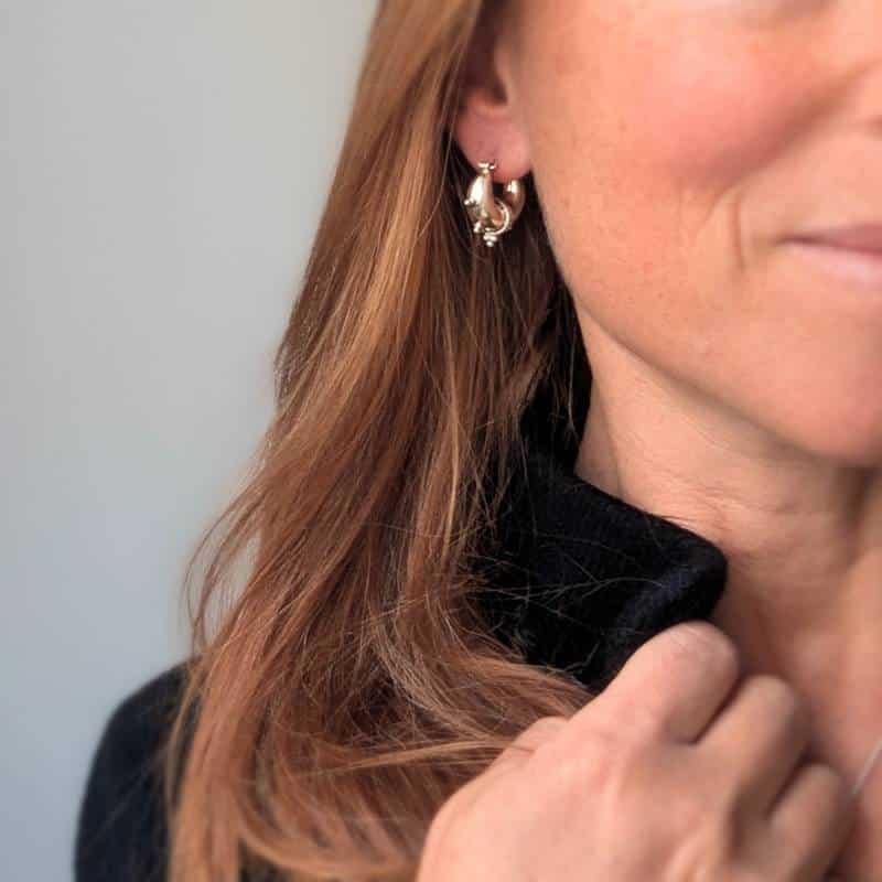 Créoles ethniques argent PUSHKAR – Image 3