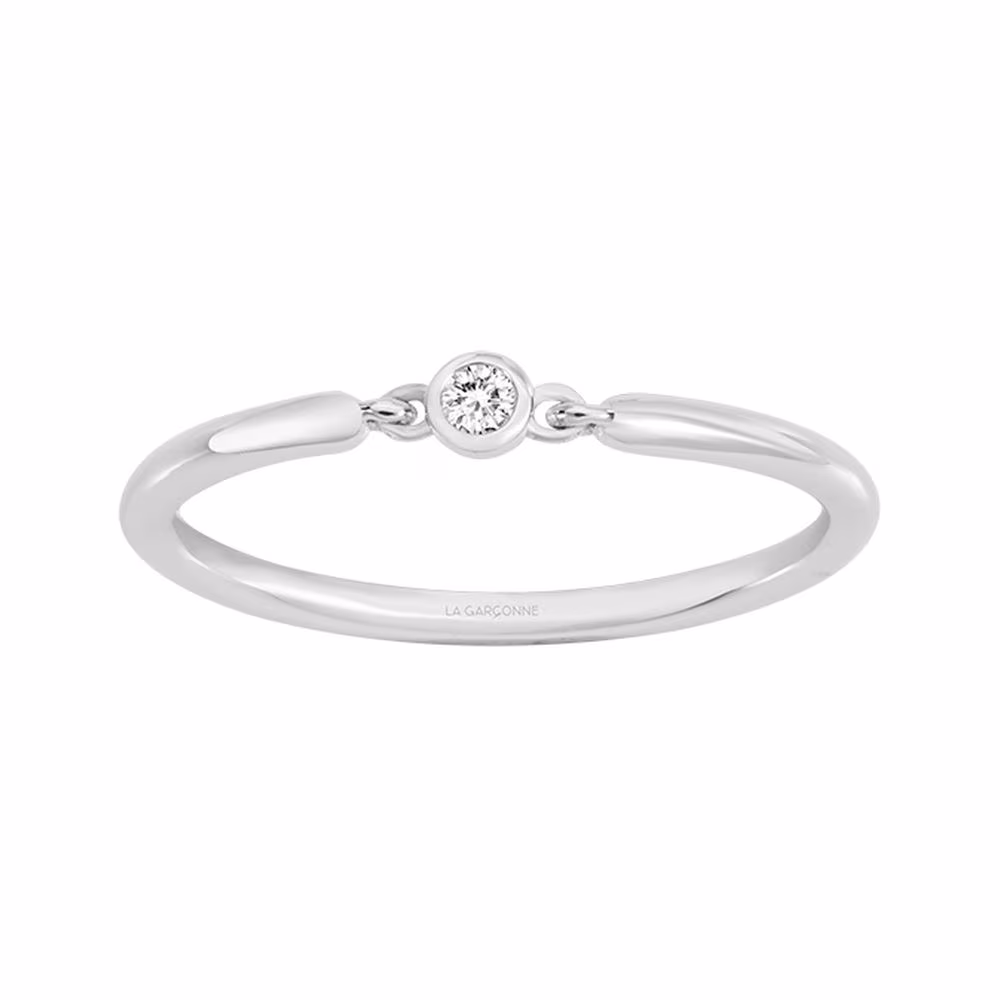 Bague Pure Essentielle La Garçonne Diamant, argent