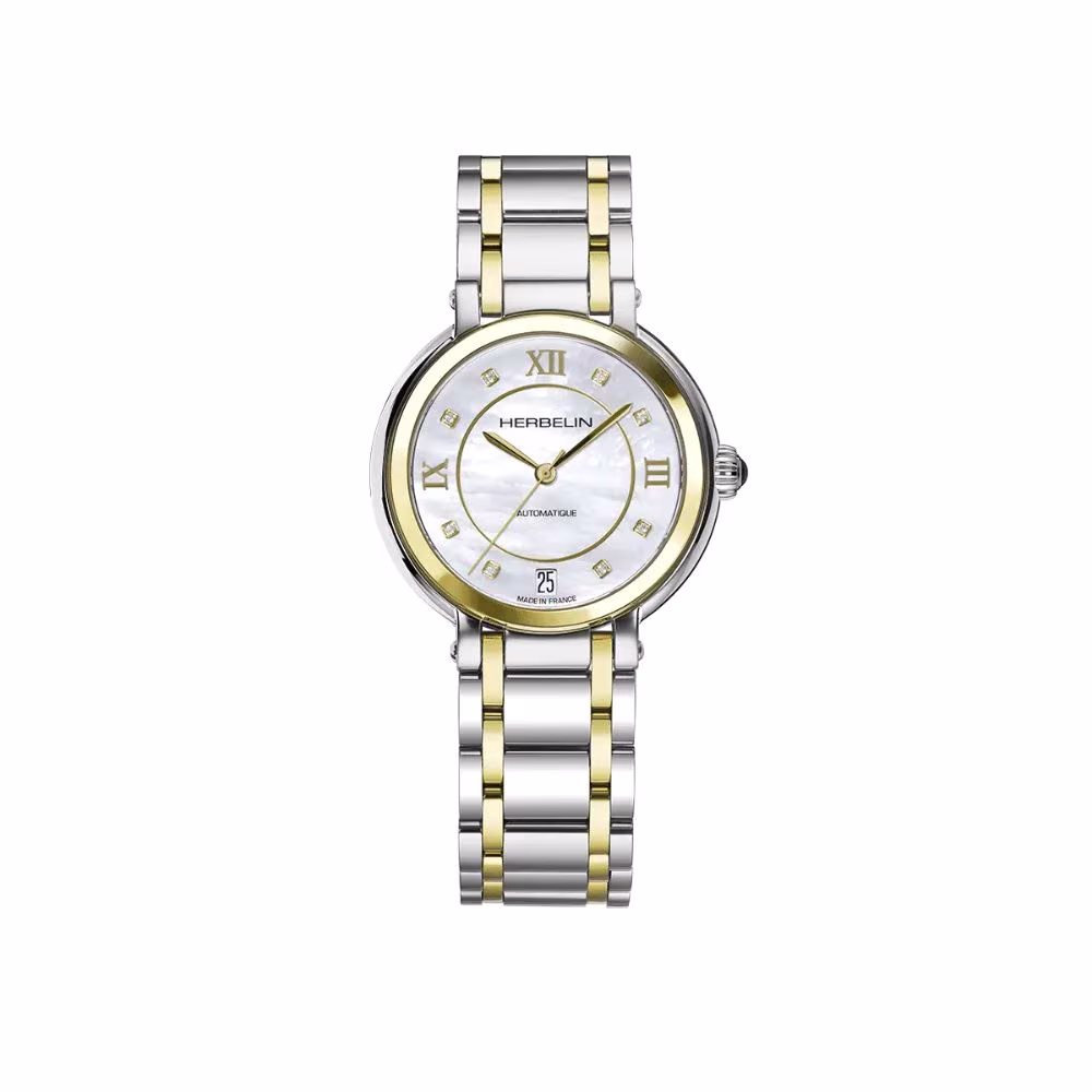 Montre Herbelin Galet Automatic Bicolore & Nacre 1630BT59
