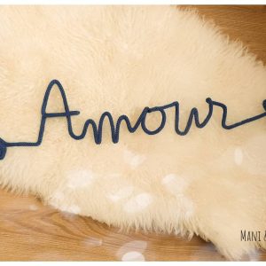 Amour et sa flèche en tricotin