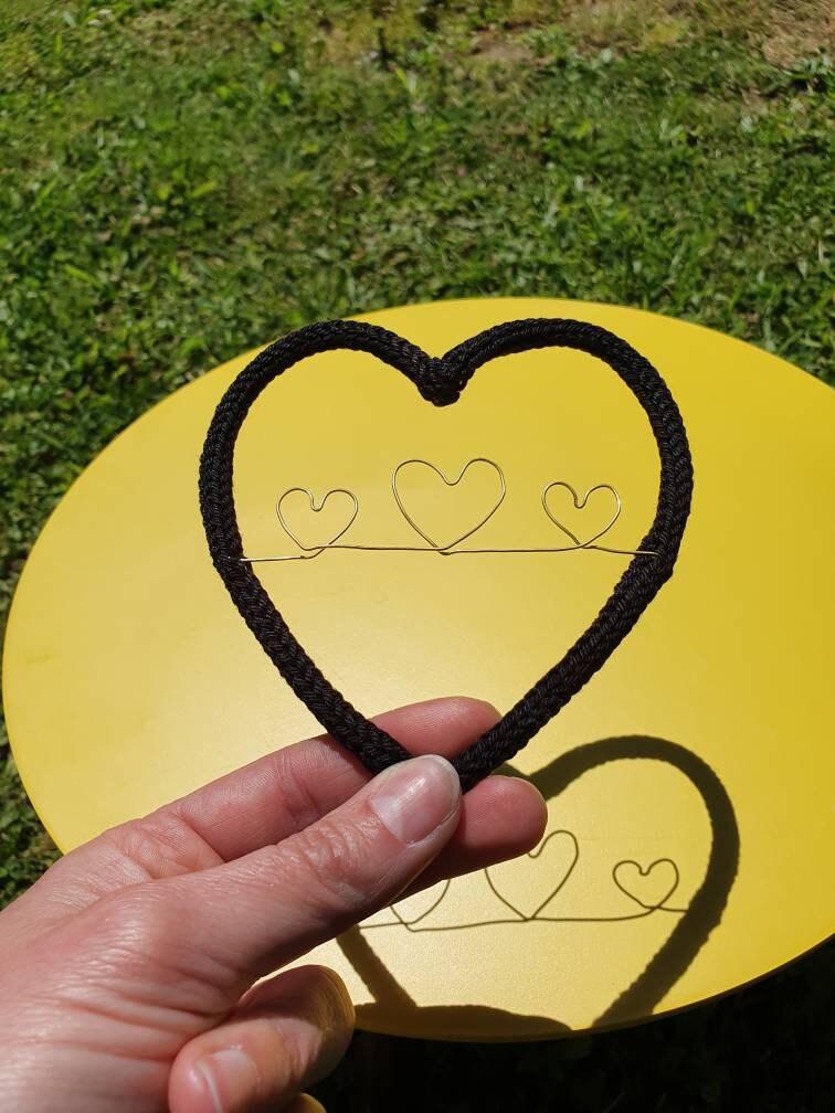 Cœur tricotin avec plusieurs cœurs à personnaliser – Image 3