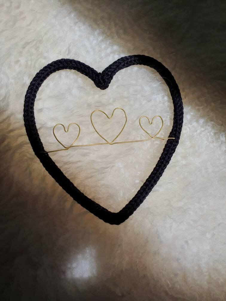 Cœur tricotin avec plusieurs cœurs à personnaliser – Image 4