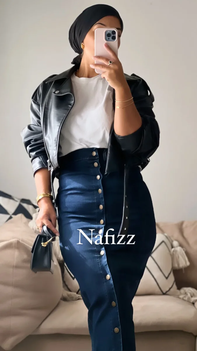 Jupe droite jean – Image 2