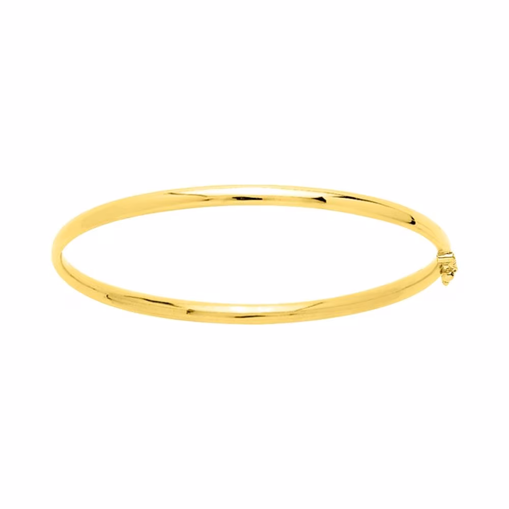 Bracelet jonc ouvrant, 3mm, Persée or jaune – Image 2