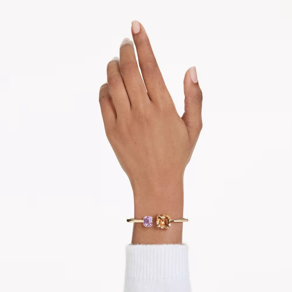 Jonc ouvrant Swarovski Matrix, doré, multicolore – Image 3