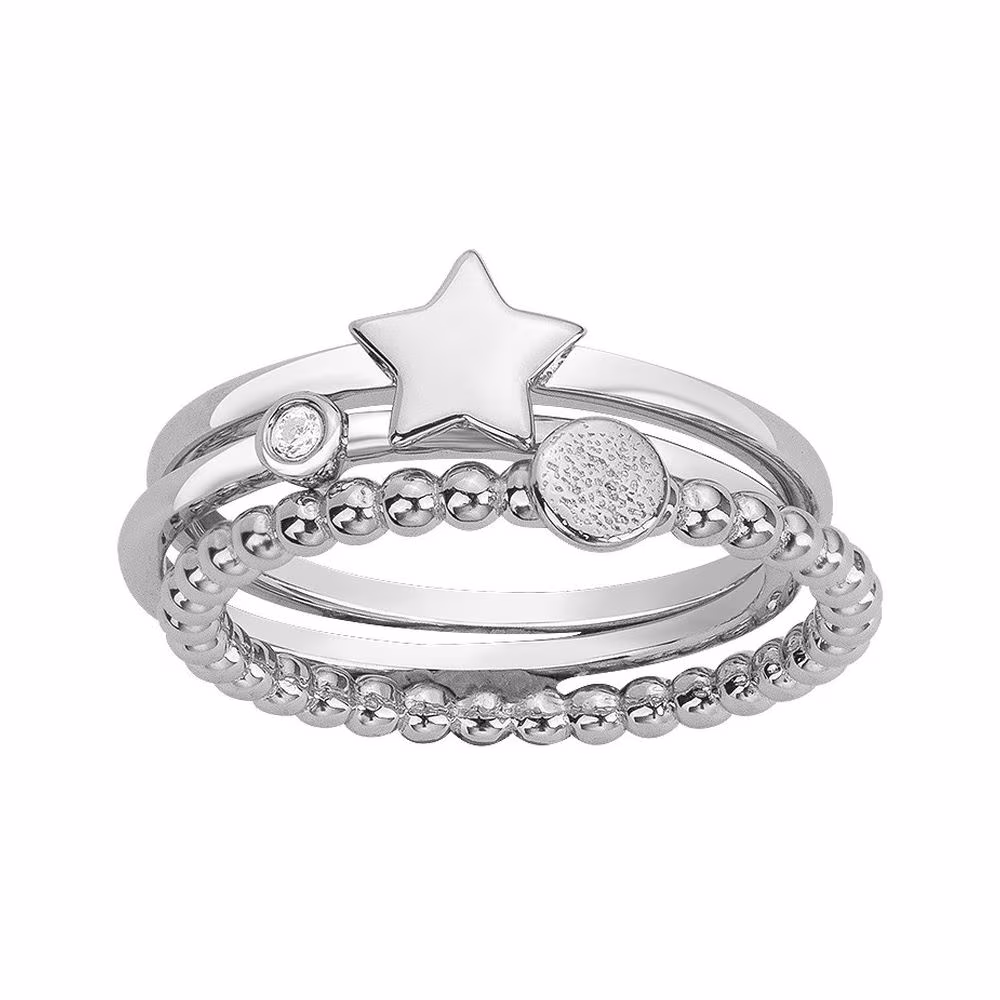 Bague Etats D’Ame Céleste La Garçonne Diamant, argent – Image 2