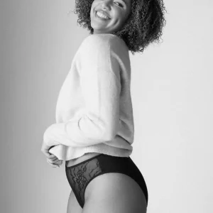 La Moderne Taille Haute - Culotte Menstruelle - Noire - Vente finale