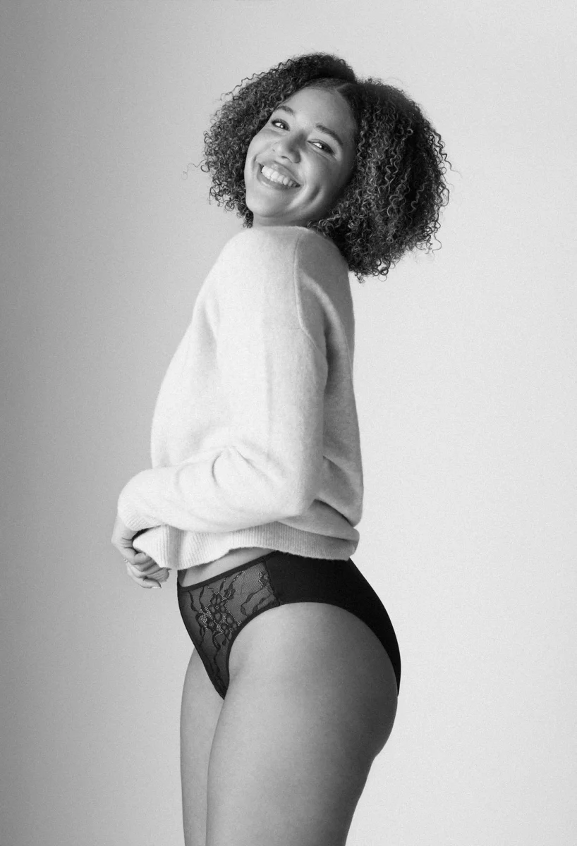 La Moderne Taille Haute - Culotte Menstruelle - Noire - Vente finale