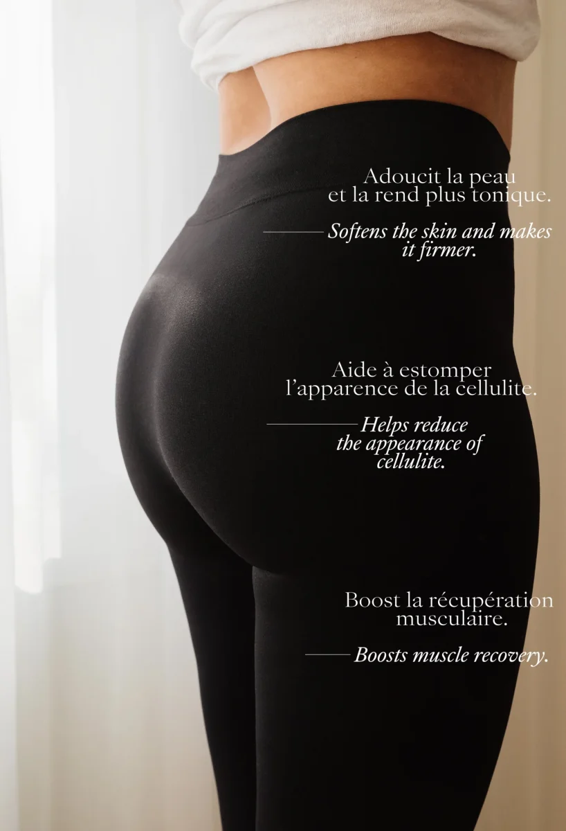 Chillout Legging Capri – Gamme SkinBloom – Noir – Image 3