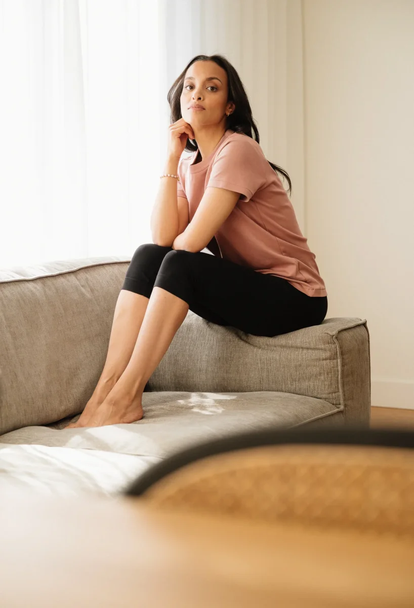 Chillout Legging Capri – Gamme SkinBloom – Noir – Image 5